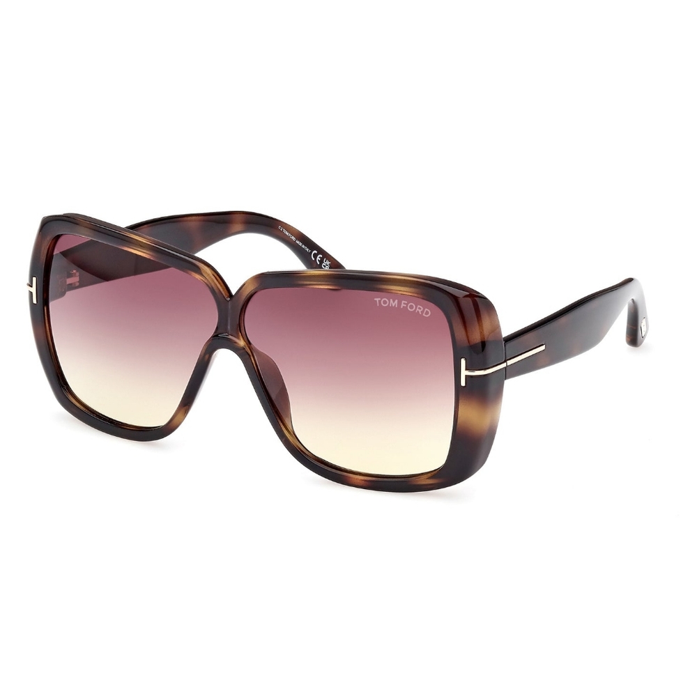 NEW TOM FORD UNISEX HAVANA SQUARE MARILYN TF1037 52Z SUNGLASSES FT1037/S EYEWEAR